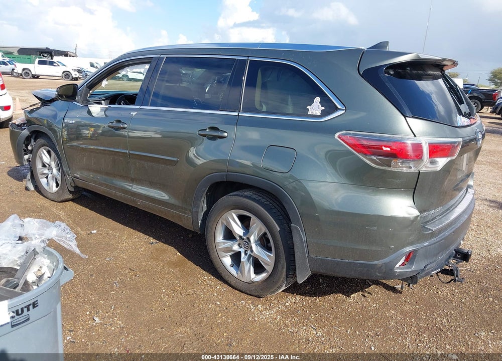 2016 TOYOTA HIGHLANDER HYBRID VIN: 5TDDCRFH7GS013877