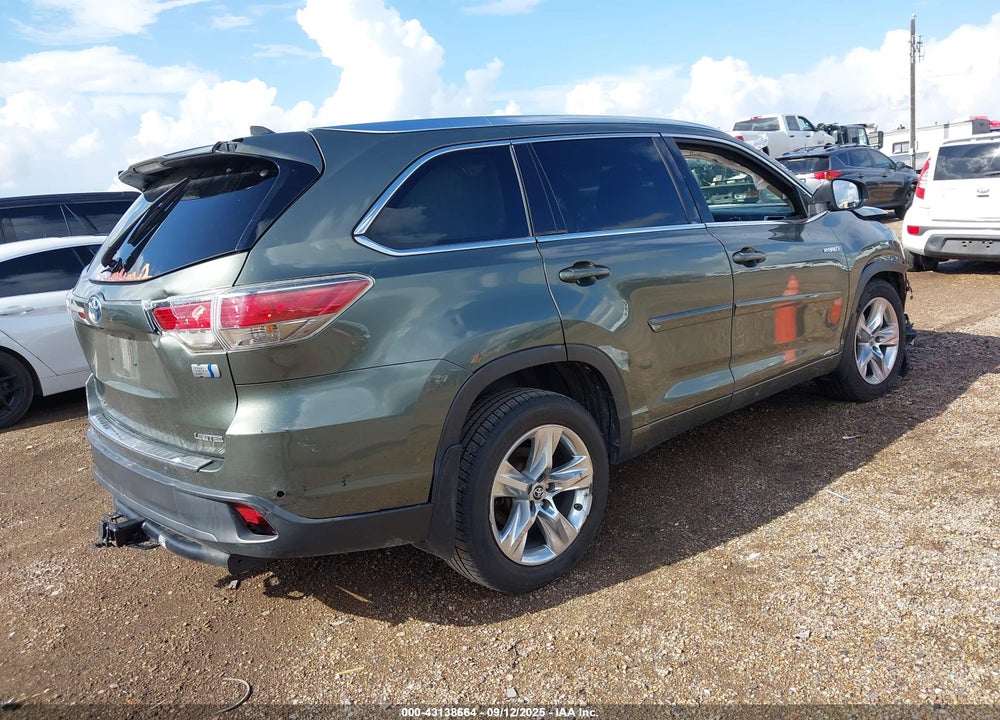2016 TOYOTA HIGHLANDER HYBRID VIN: 5TDDCRFH7GS013877