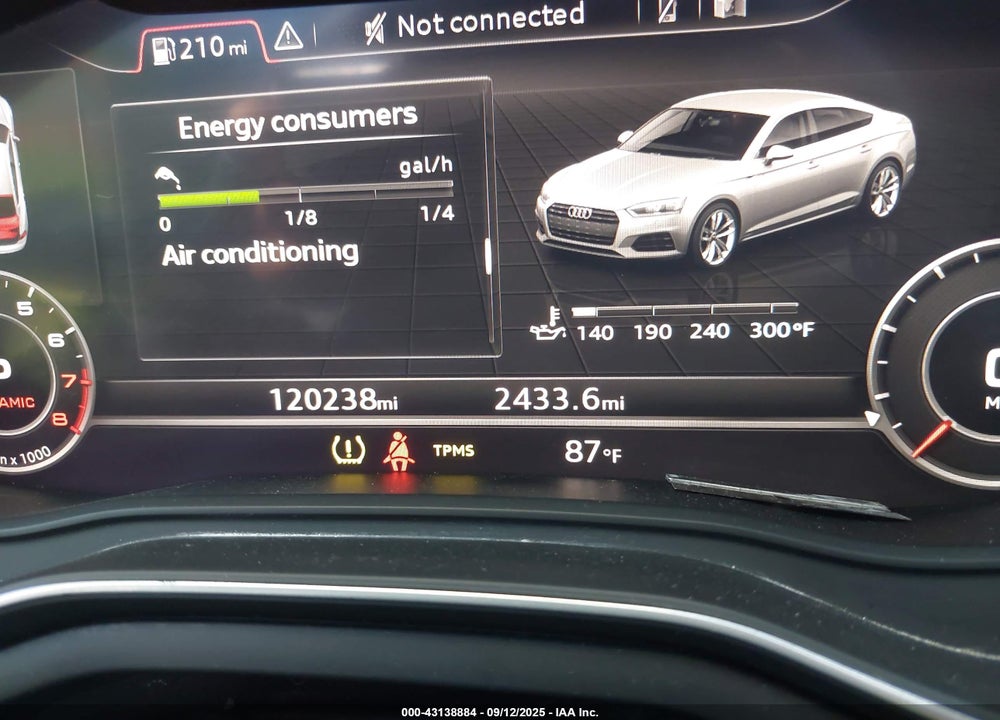 2019 AUDI A5 45 PREMIUM VIN: WAUBNCF56KA042794