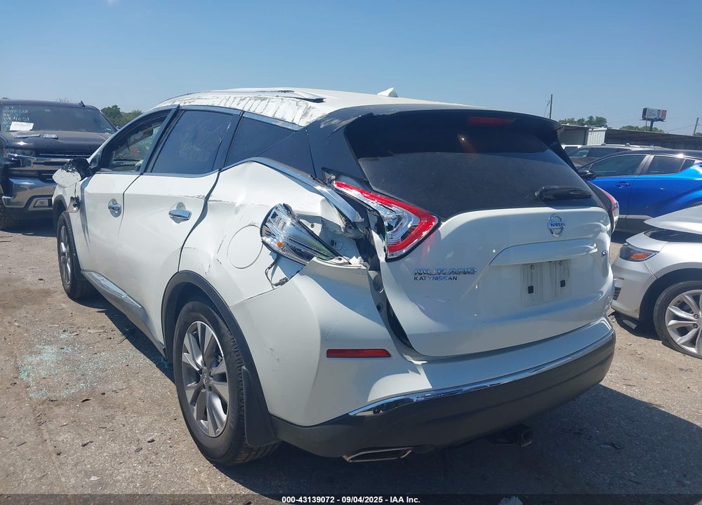 2015 NISSAN MURANO VIN: 5N1AZ2MG4FN251012