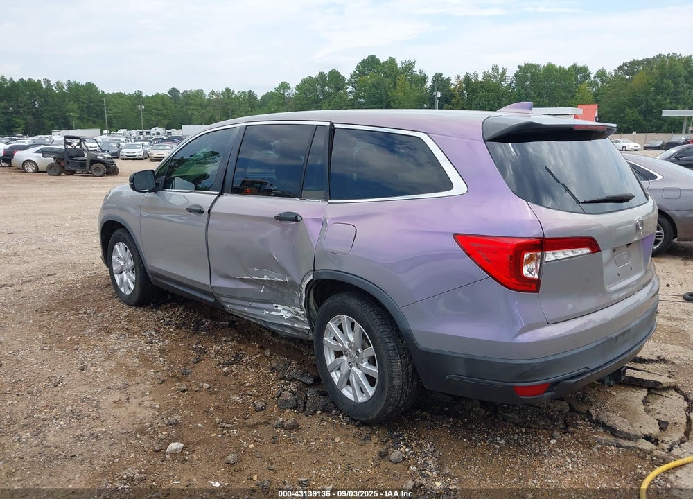 2019 HONDA PILOT VIN: 5FNYF5H14KB016721