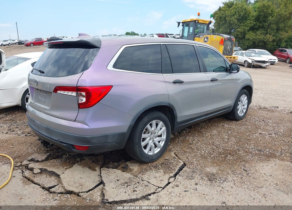 2019 HONDA PILOT VIN: 5FNYF5H14KB016721