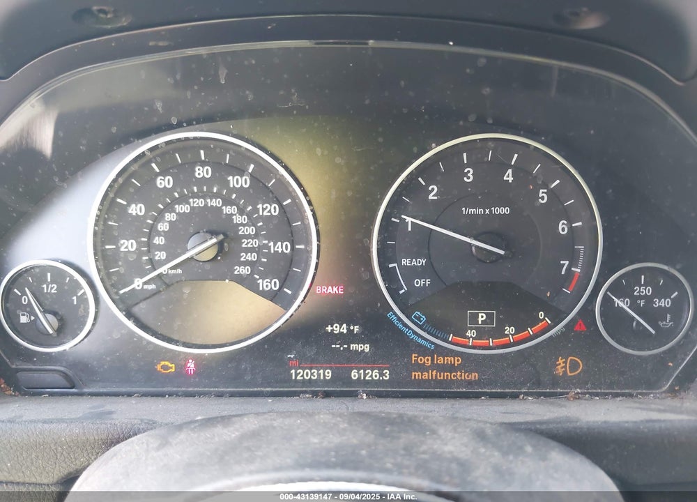 2016 BMW 3 SERIES VIN: WBA8E1G53GNU12192