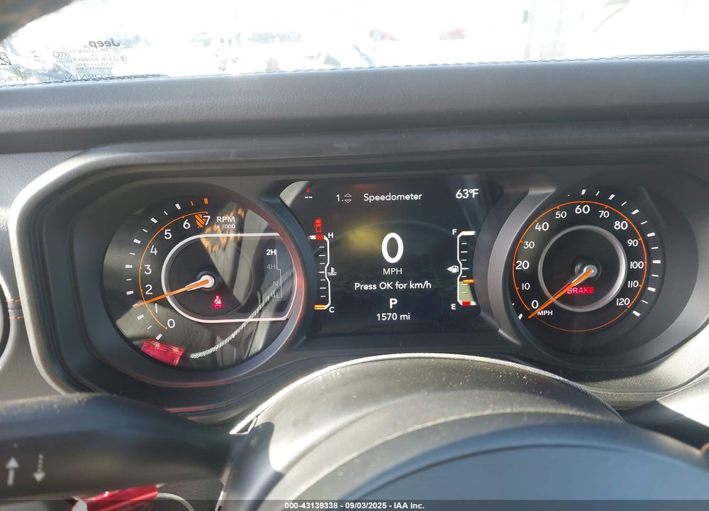 2025 JEEP GLADIATOR MOJAVE VIN: 1C6RJTEGXSL506018