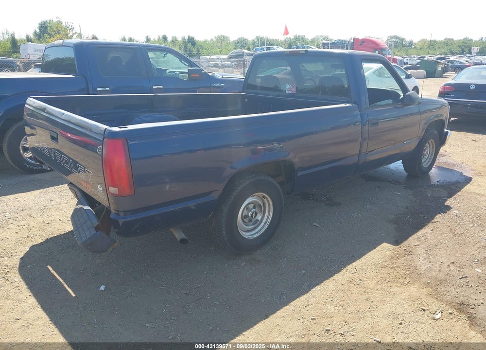 1998 CHEVROLET C1500 FLEETSIDE W/T VIN: 1GCEC14W4WZ183201