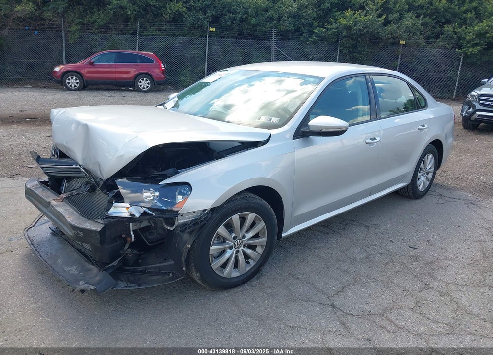 2012 VOLKSWAGEN PASSAT VIN: 1VWAH7A3XCC044263