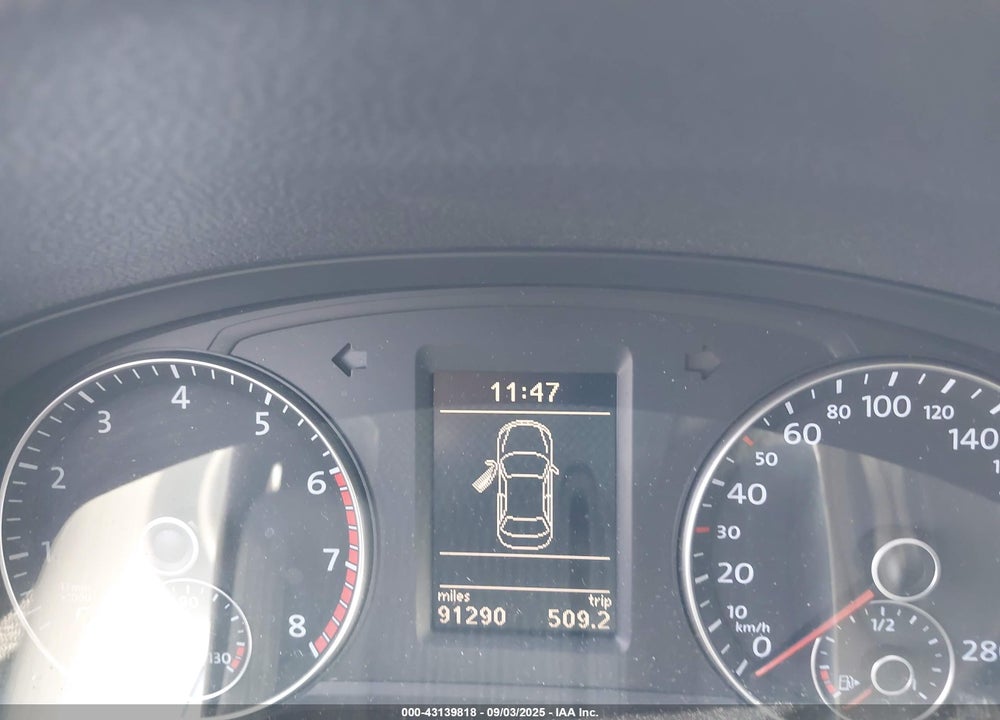 2012 VOLKSWAGEN PASSAT VIN: 1VWAH7A3XCC044263