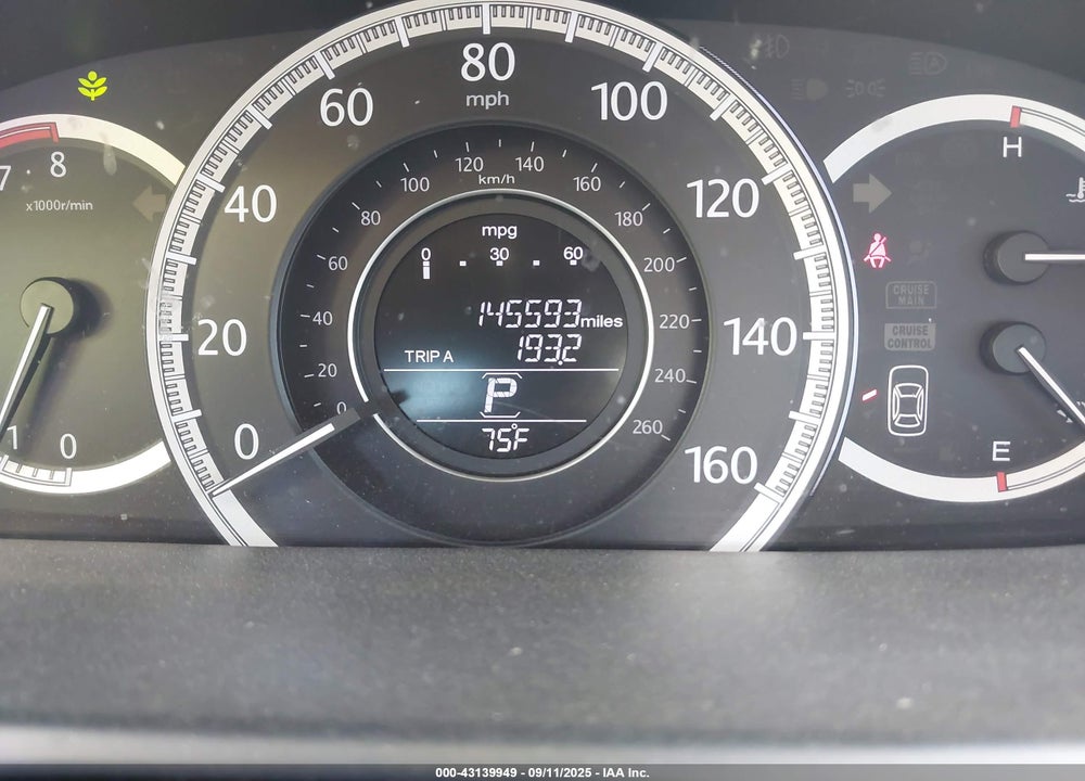 2013 HONDA ACCORD LX VIN: 1HGCR2F36DA257584