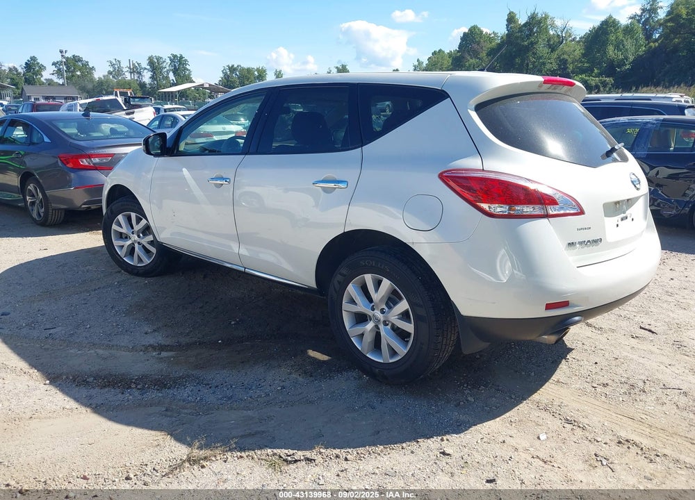 2012 NISSAN MURANO VIN: JN8AZ1MW0CW223434