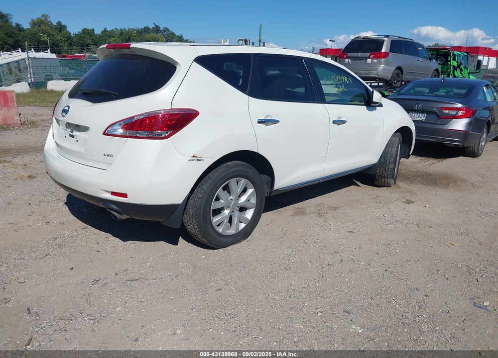 2012 NISSAN MURANO VIN: JN8AZ1MW0CW223434