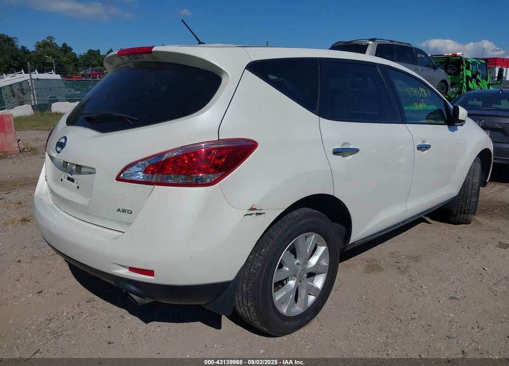 2012 NISSAN MURANO VIN: JN8AZ1MW0CW223434