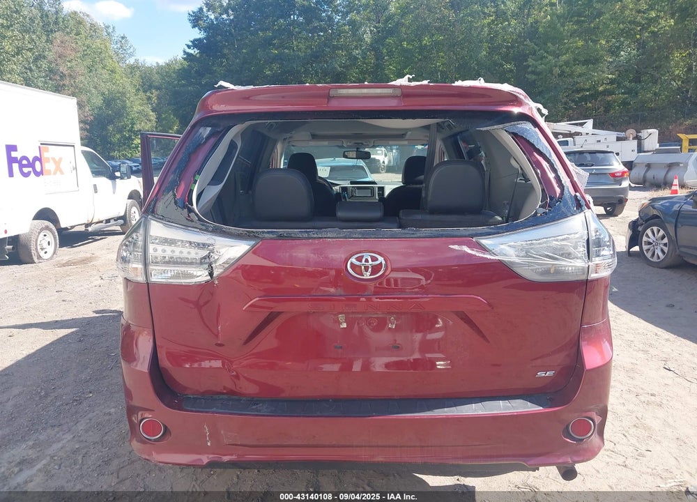 2013 TOYOTA SIENNA SE 8 PASSENGER VIN: 5TDXK3DC1DS310515