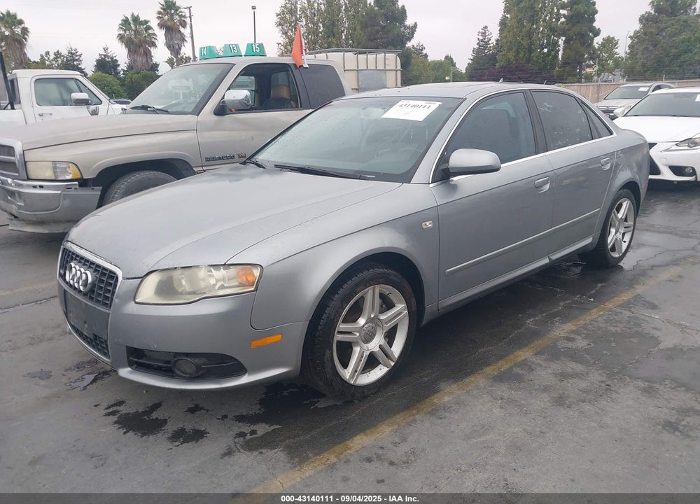 2008 AUDI A4 VIN: WAUDF78E08A121171