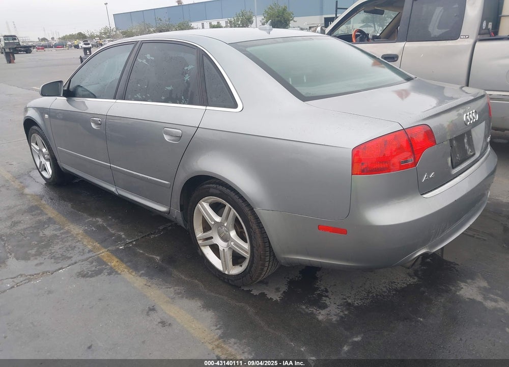 2008 AUDI A4 VIN: WAUDF78E08A121171