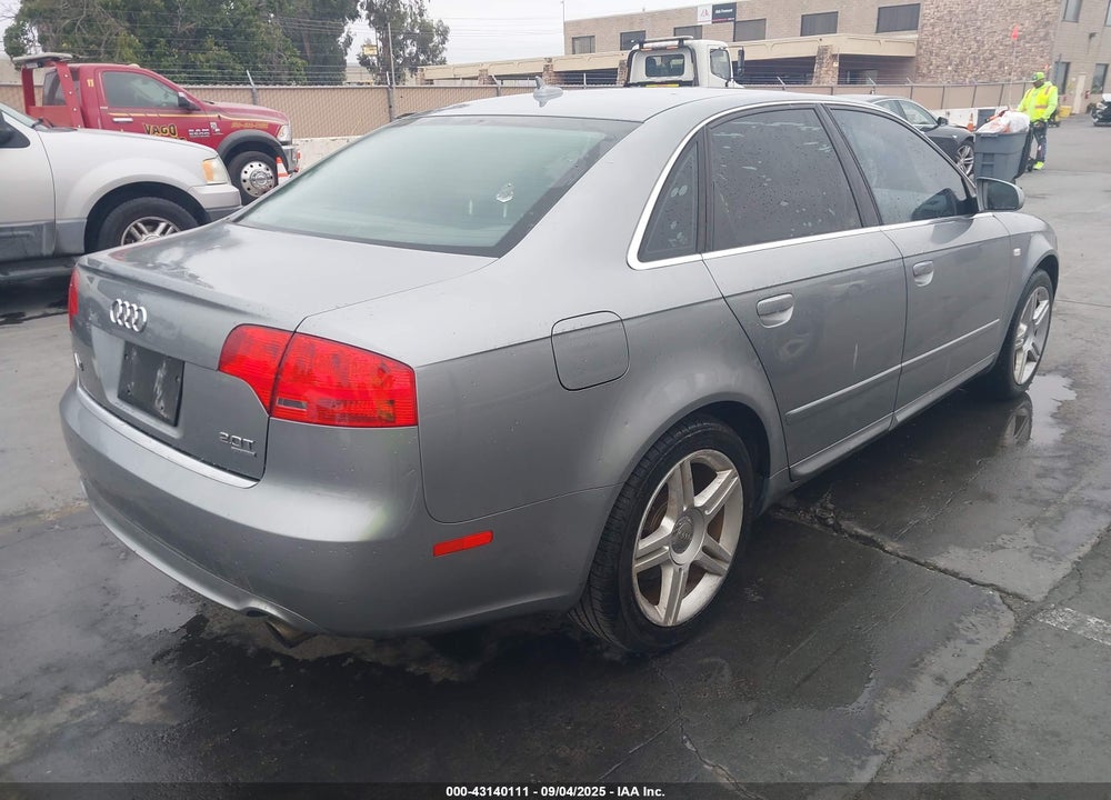 2008 AUDI A4 VIN: WAUDF78E08A121171