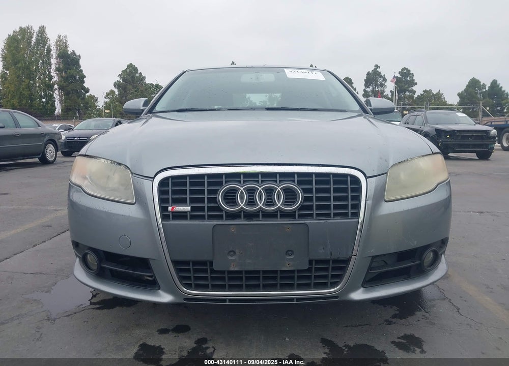 2008 AUDI A4 VIN: WAUDF78E08A121171