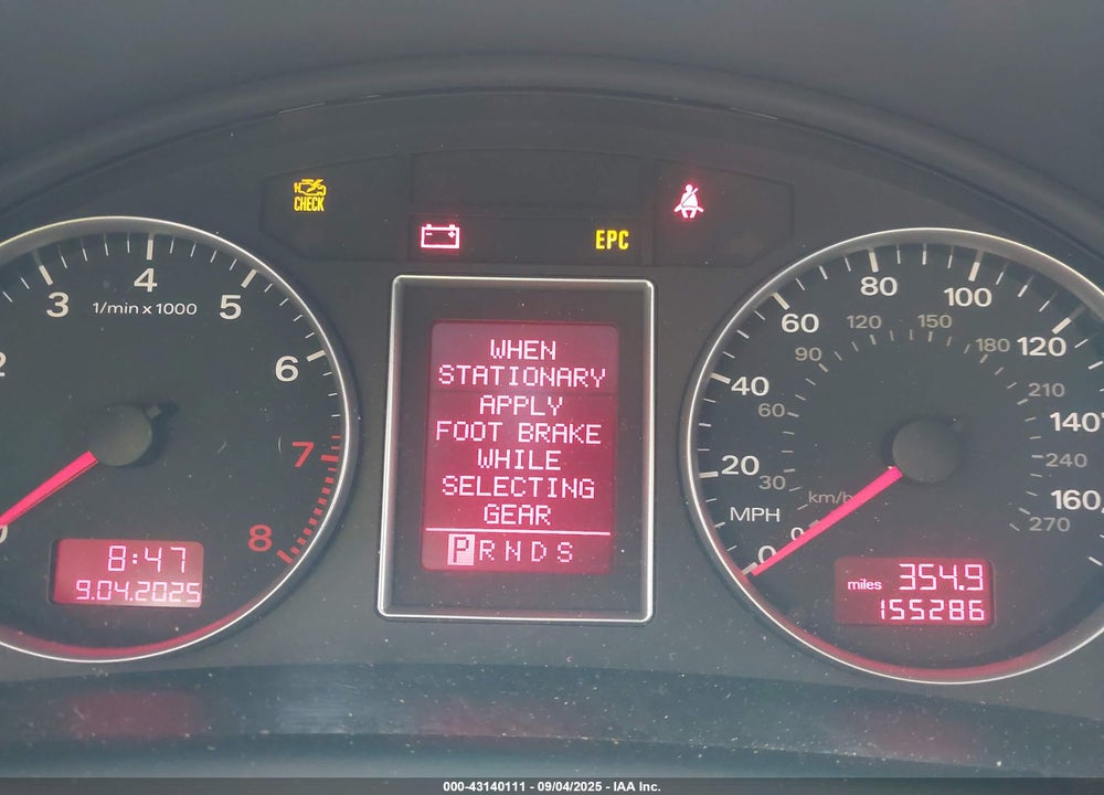 2008 AUDI A4 VIN: WAUDF78E08A121171