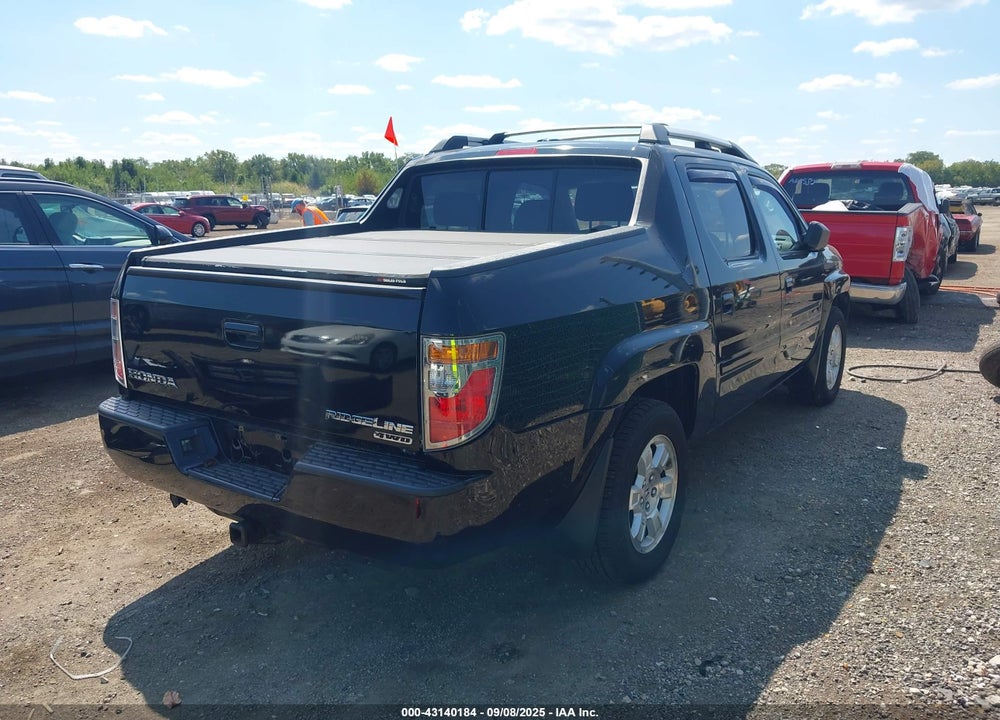 2008 HONDA RIDGELINE RTL VIN: 2HJYK16588H539250