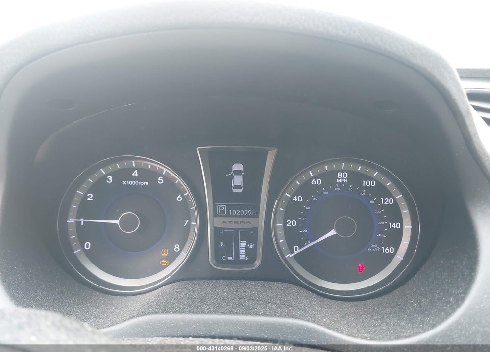 2012 HYUNDAI AZERA VIN: KMHFG4JG0CA138138