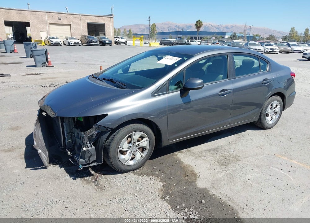 2013 HONDA CIVIC LX VIN: 19XFB2F54DE234951