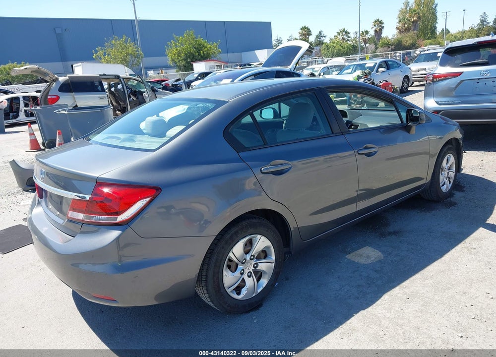 2013 HONDA CIVIC LX VIN: 19XFB2F54DE234951