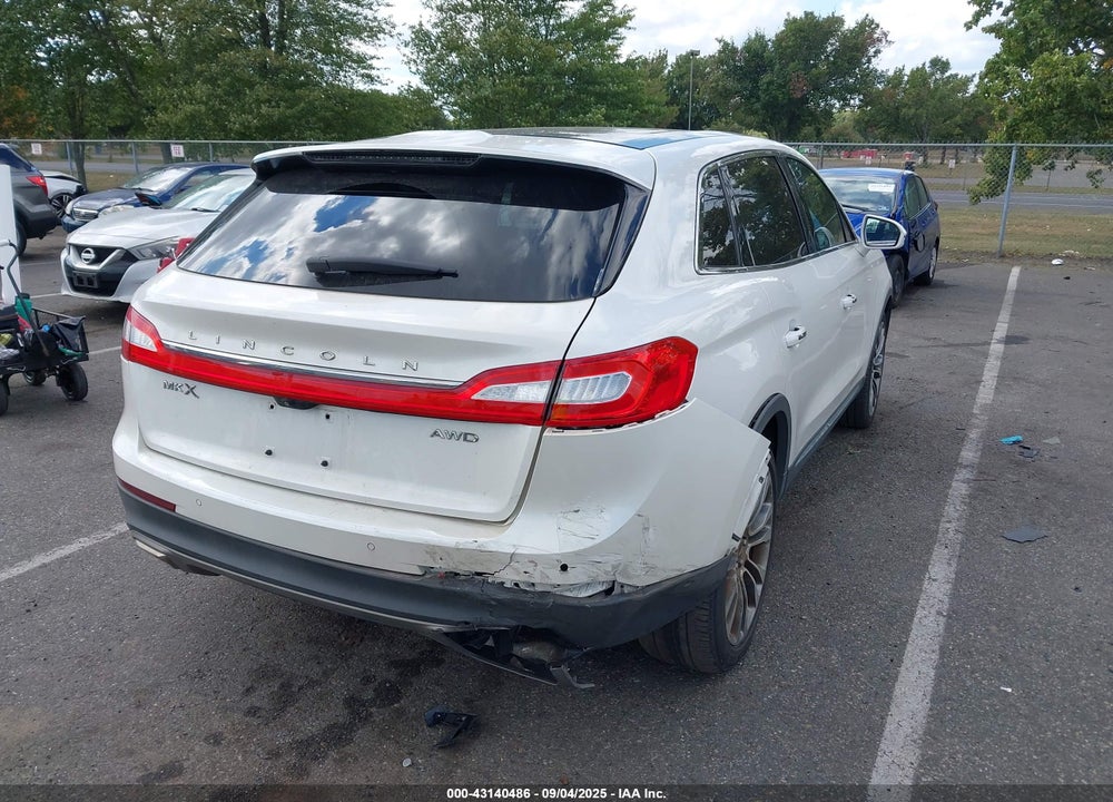 2016 LINCOLN MKX RESERVE VIN: 2LMPJ8LR0GBL32789