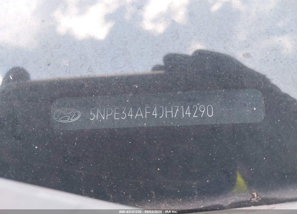 2018 HYUNDAI SONATA VIN: 5NPE34AF4JH714290