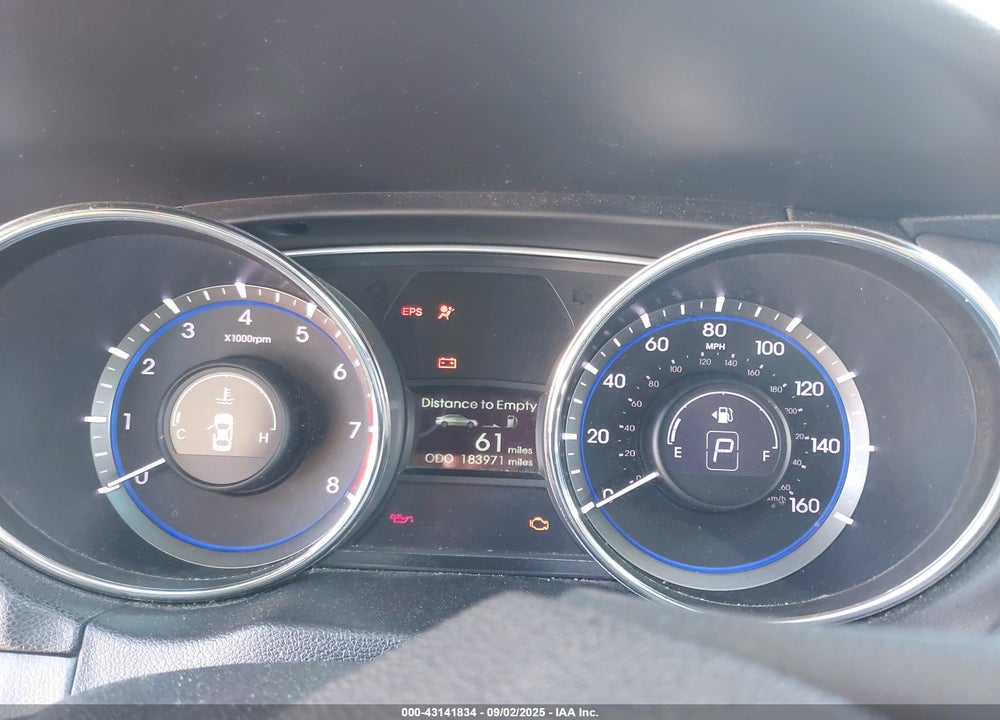2011 HYUNDAI SONATA GLS VIN: 5NPEB4AC7BH023295