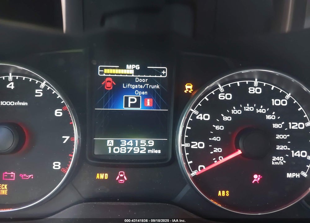 2014 SUBARU OUTBACK VIN: 4S4BRBMC8E3246360