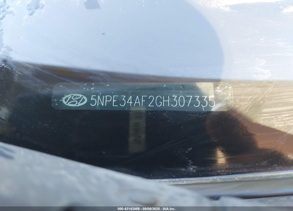 2016 HYUNDAI SONATA VIN: 5NPE34AF2GH307335