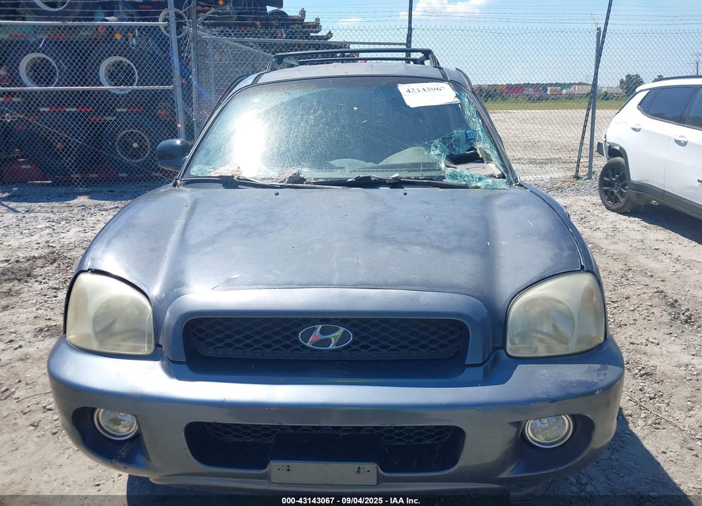 2004 HYUNDAI SANTA FE GLS VIN: KM8SC13D64U700460