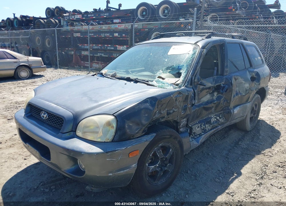 2004 HYUNDAI SANTA FE GLS VIN: KM8SC13D64U700460