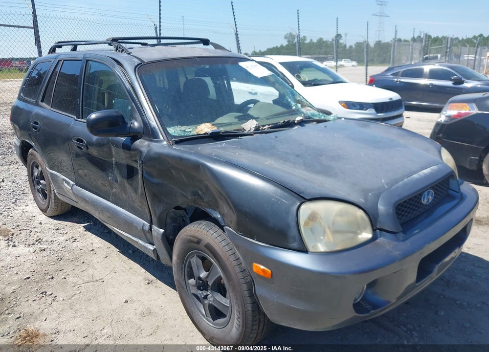 2004 HYUNDAI SANTA FE GLS VIN: KM8SC13D64U700460