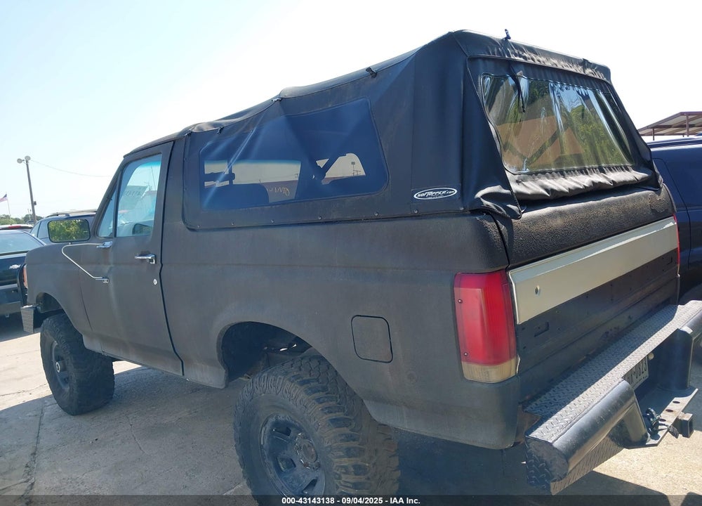 1987 FORD BRONCO U100 VIN: 1FMDU15N7HLA05752