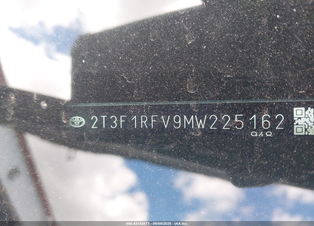 2021 TOYOTA RAV4 LE VIN: 2T3F1RFV9MW225162