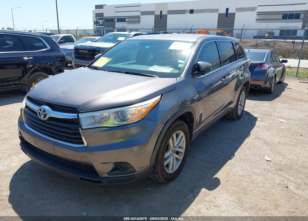 2014 TOYOTA HIGHLANDER LE VIN: 5TDZARFH4ES008340