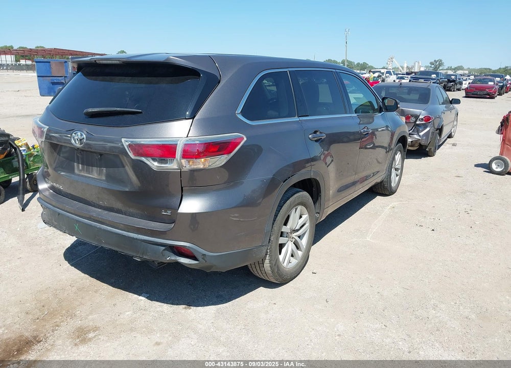 2014 TOYOTA HIGHLANDER LE VIN: 5TDZARFH4ES008340