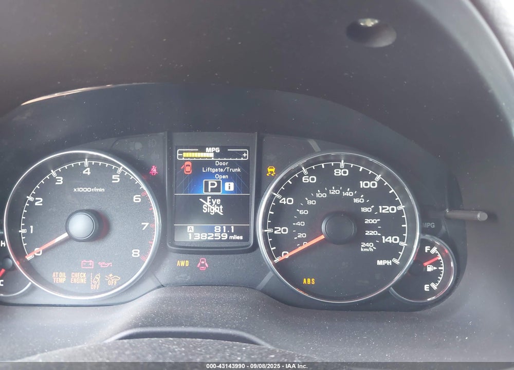 2014 SUBARU LEGACY VIN: 4S3BMBN62E3025137