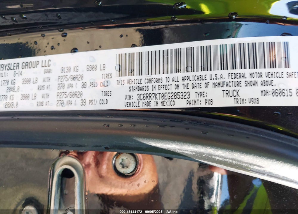 2014 RAM 1500 EXPRESS VIN: 3C6RR7KT0EG285323