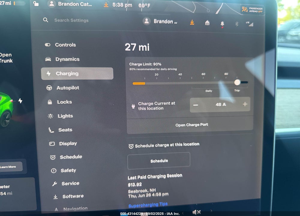 2019 TESLA MODEL 3 VIN: 5YJ3E1EBXKF433019