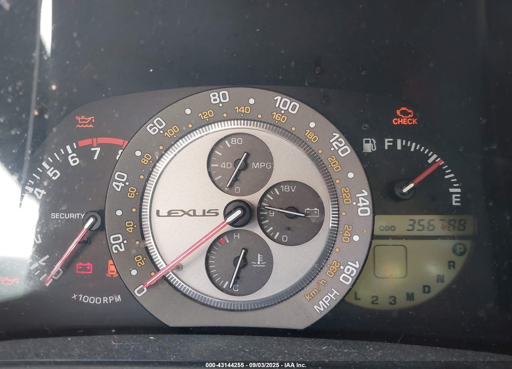 2001 LEXUS IS 300 VIN: JTHBD182310017853