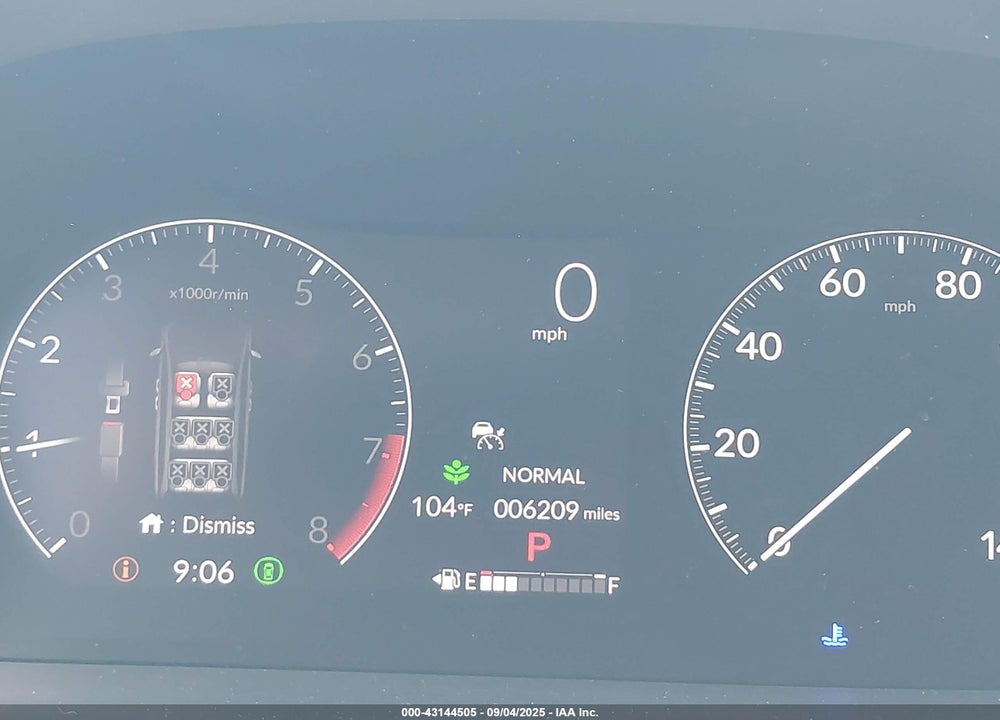 2025 HONDA ODYSSEY ELITE VIN: 5FNRL6H96SB032220