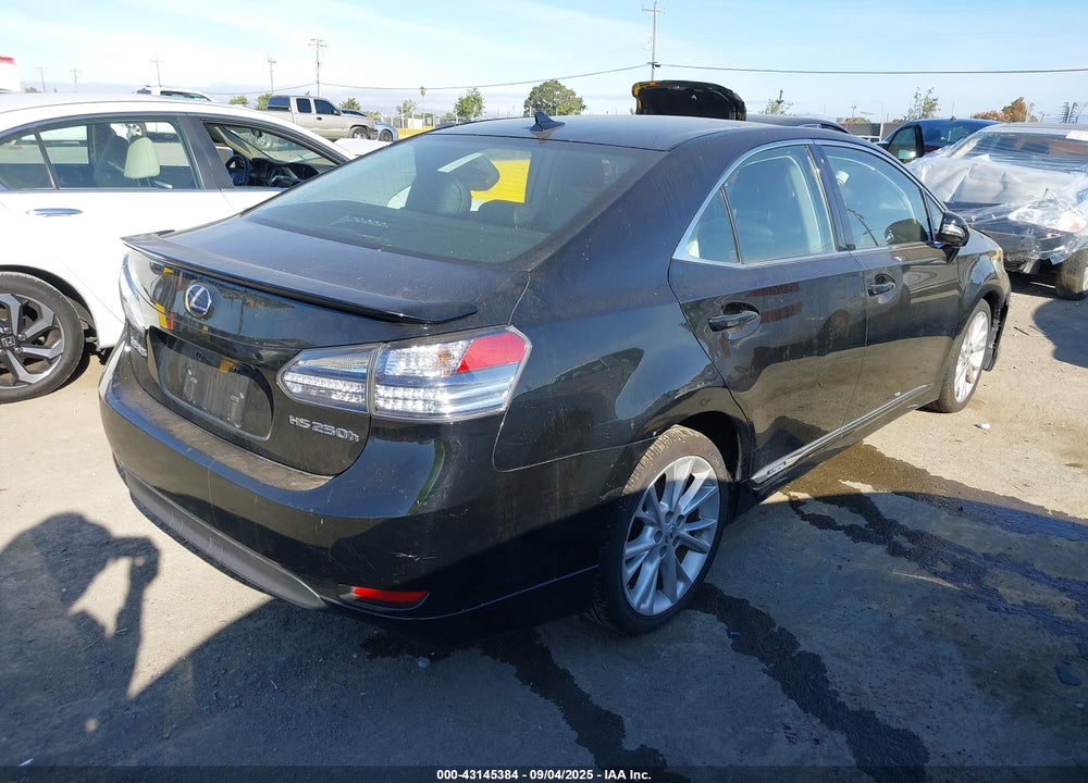 2010 LEXUS HS 250H PREMIUM VIN: JTHBB1BA3A2015885