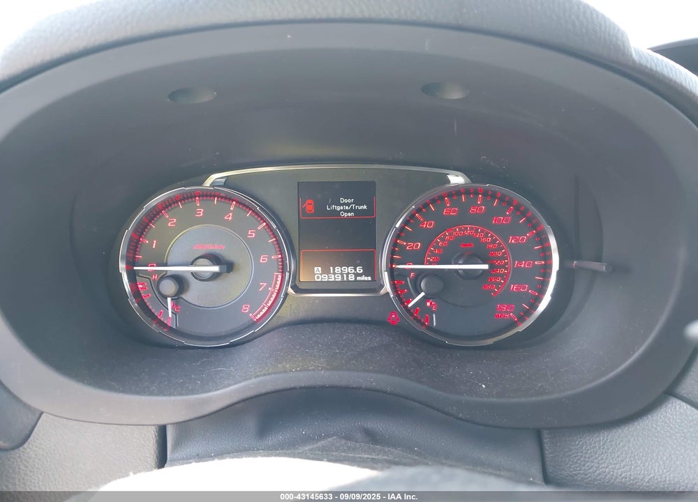 2016 SUBARU WRX VIN: JF1VA1J6XG8829686