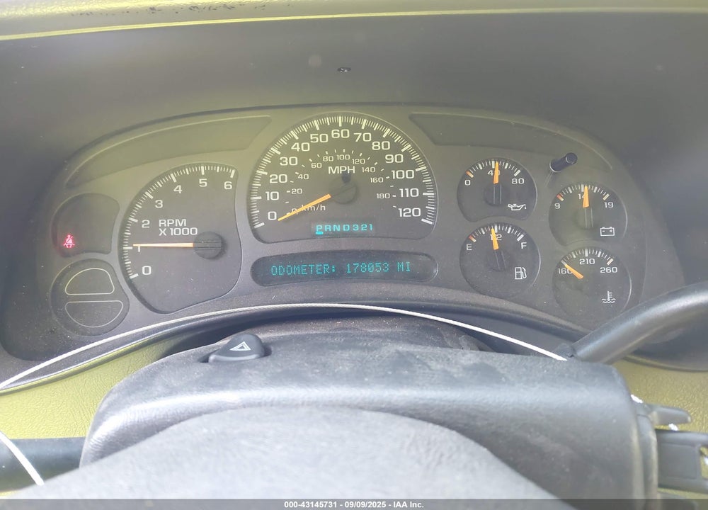 2003 CHEVROLET TAHOE Z71 VIN: 1GNEK13Z43R314628