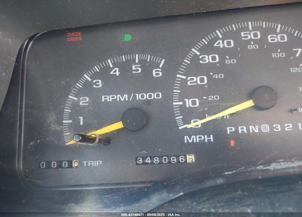 1997 CHEVROLET K1500 FLEETSIDE VIN: 1GCEK19R2VE248123