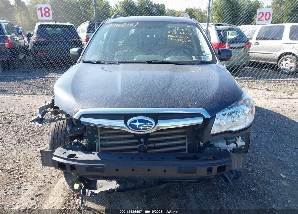 2016 SUBARU FORESTER 2.5I PREMIUM VIN: JF2SJADC5GH406952
