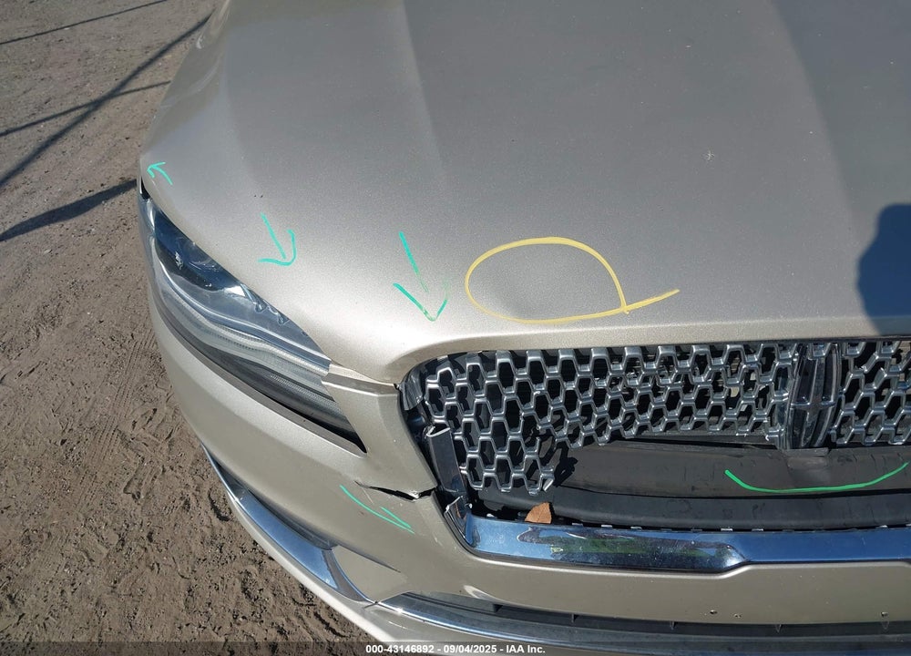 2017 LINCOLN MKZ VIN: 3LN6L5A97HR654402