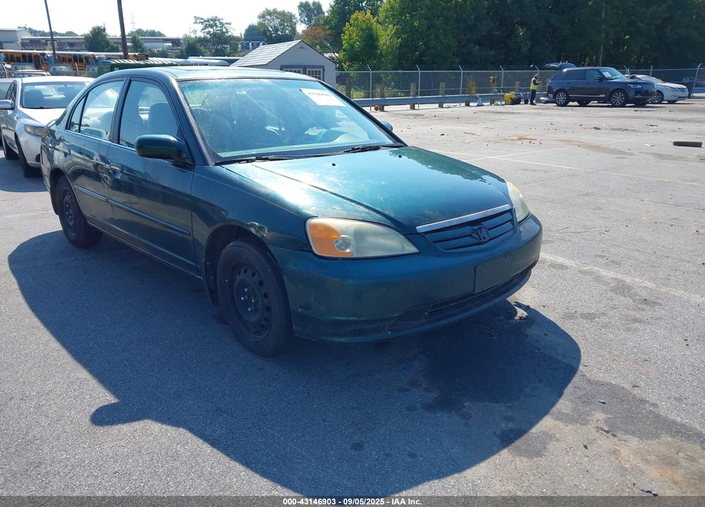 2002 HONDA CIVIC EX VIN: 1HGES26752L028962