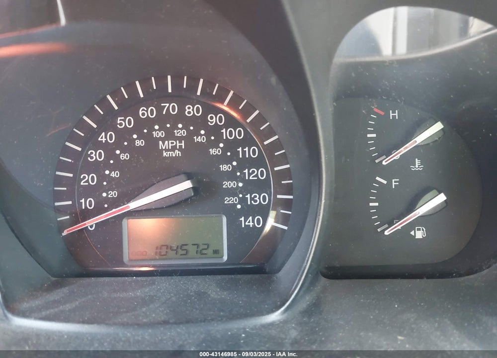 2009 KIA SPECTRA VIN: KNAFE221895630262